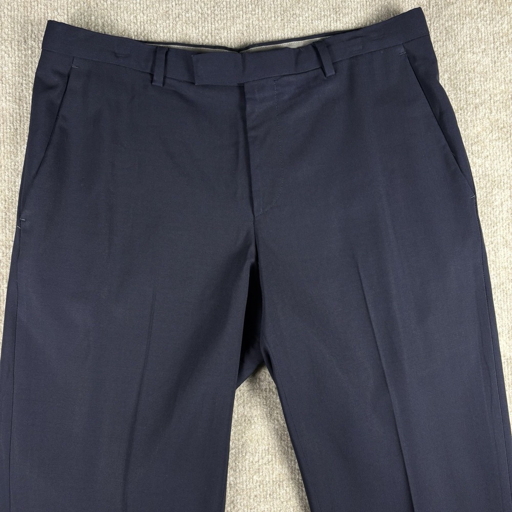 Hugo Boss The Jam75 Sharp3 Men's Navy Dress Pants Flat Front Size 38R